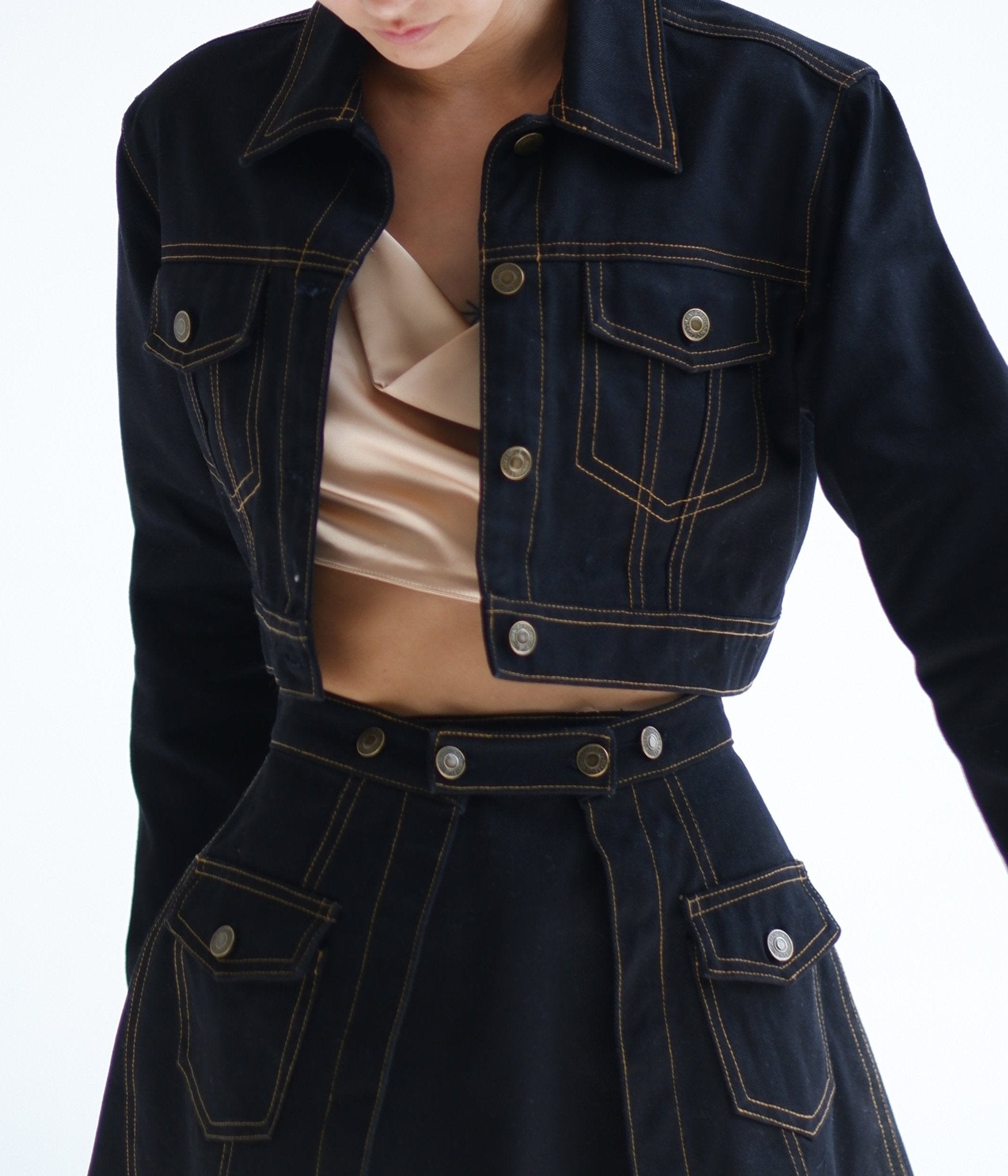 ARI SKIRT BLACK DENIM