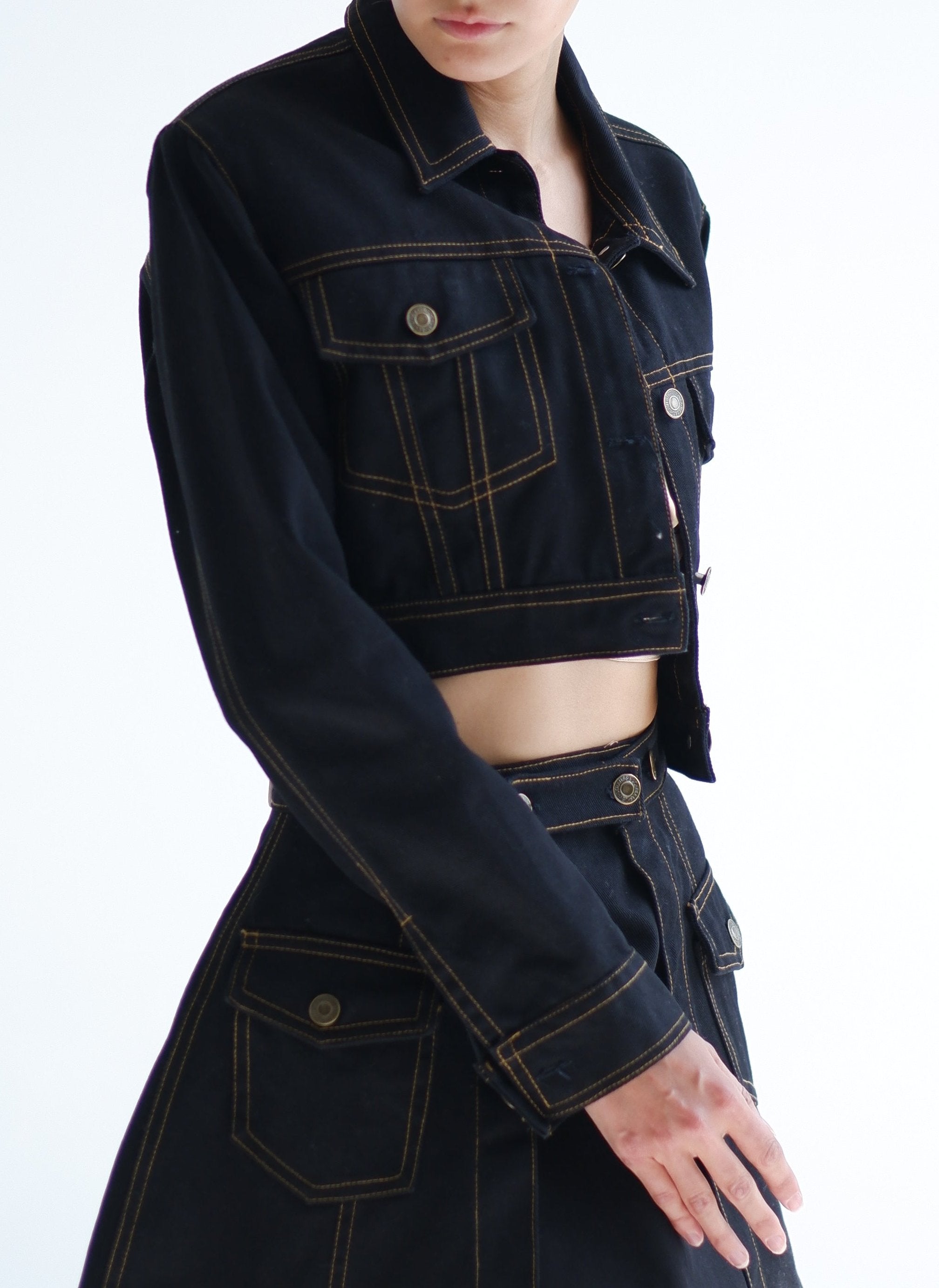 ARI SKIRT BLACK DENIM