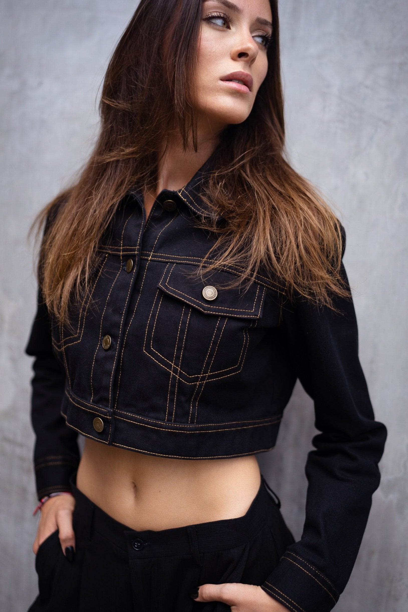 HAILEY JACKET BLACK DENIM