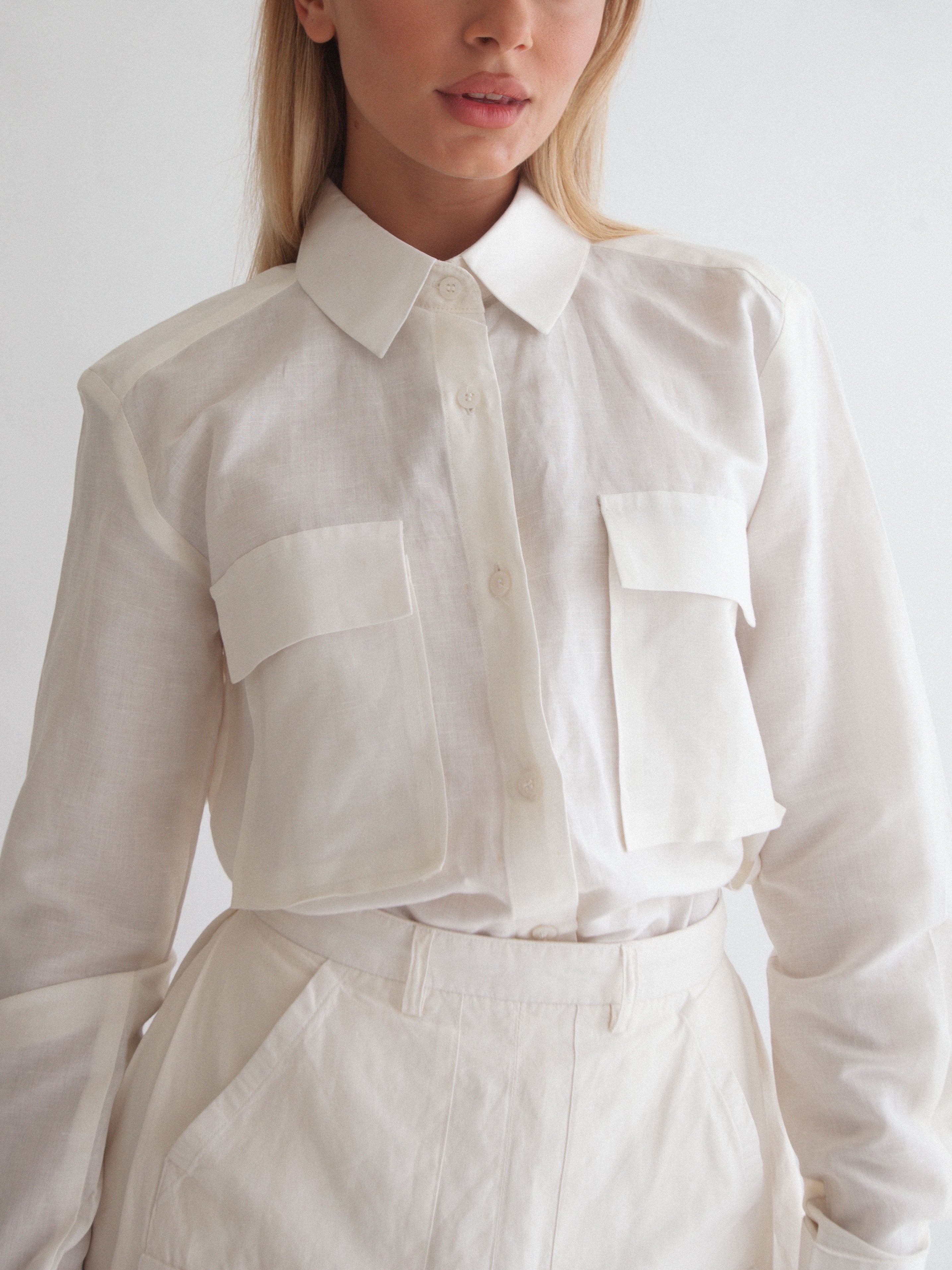 CHLOE SHIRT NATURAL WHITE