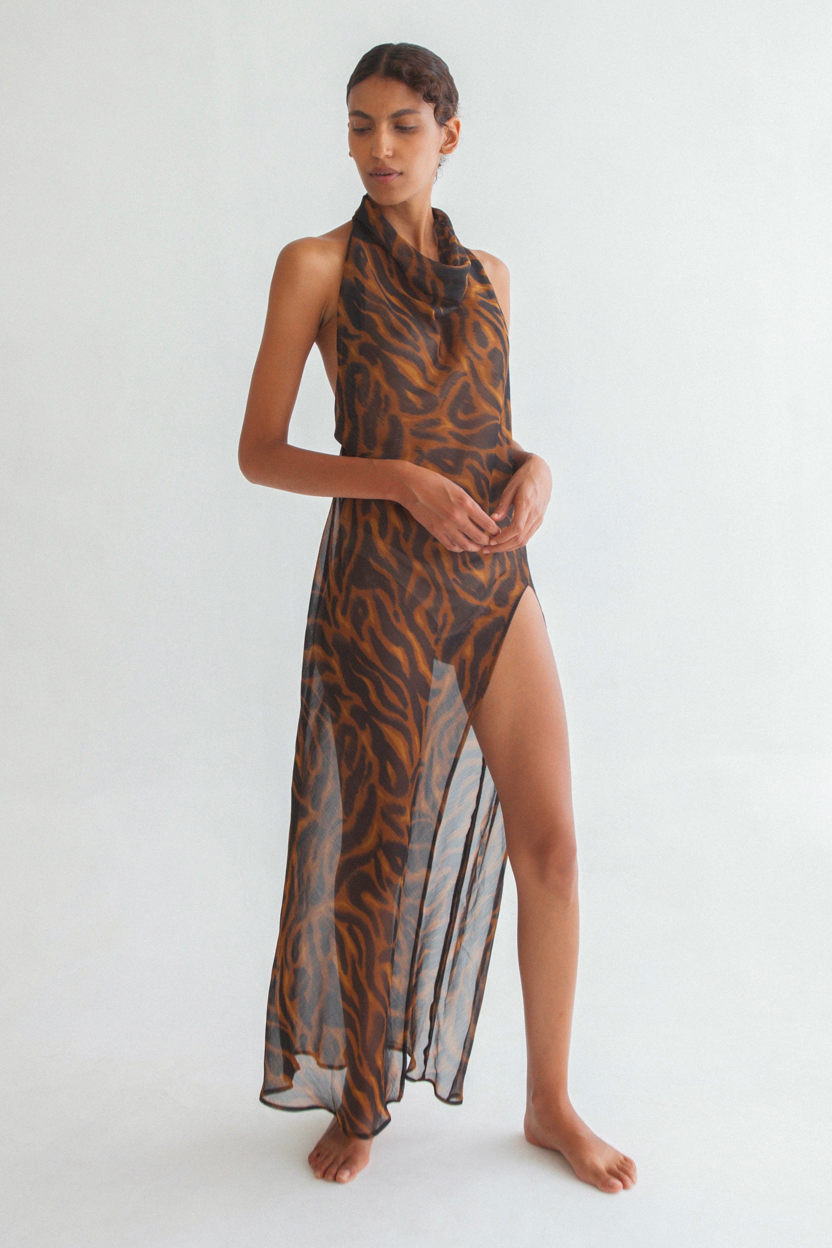 LOREN DRESS JUNGLE PRINT