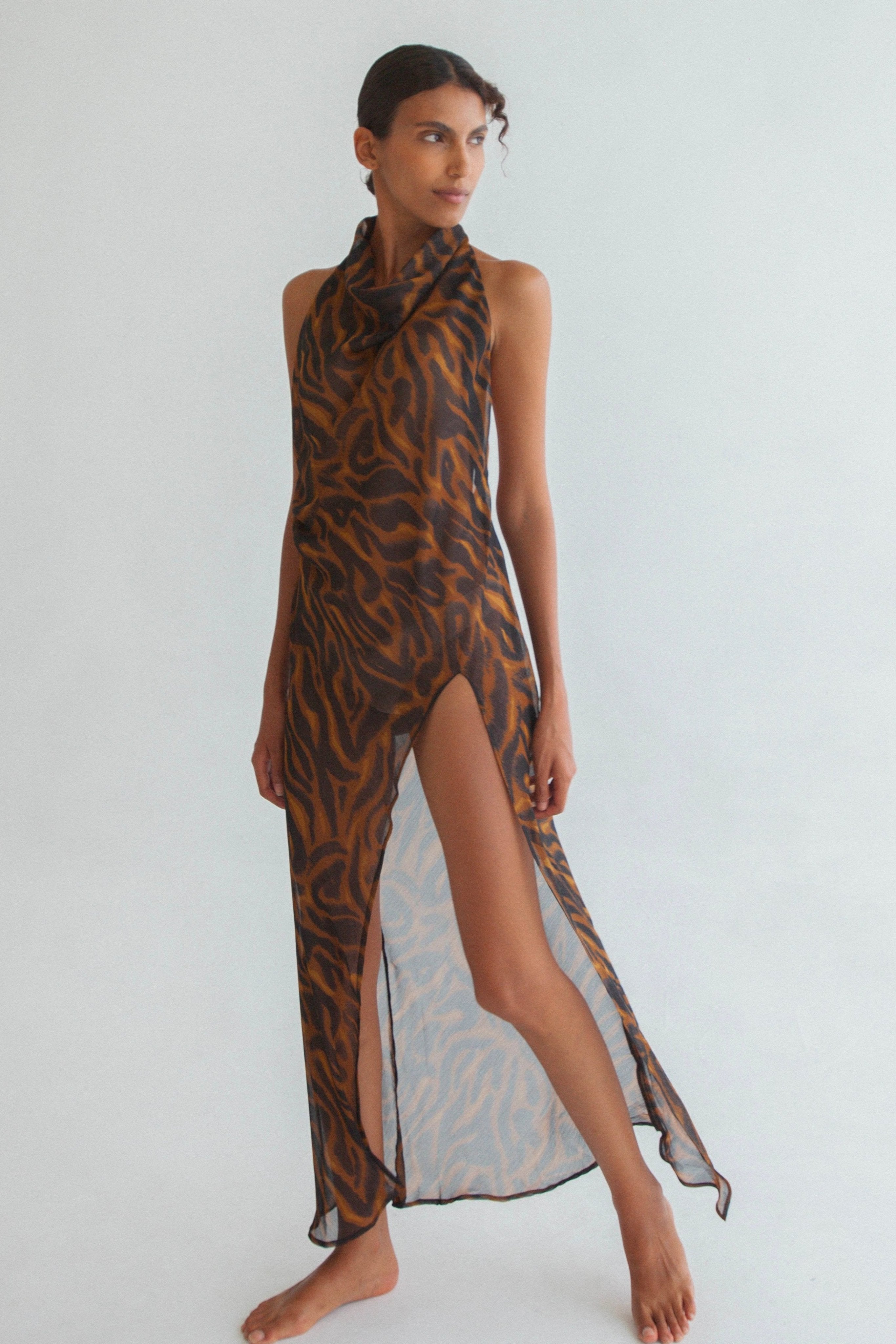 LOREN DRESS JUNGLE PRINT