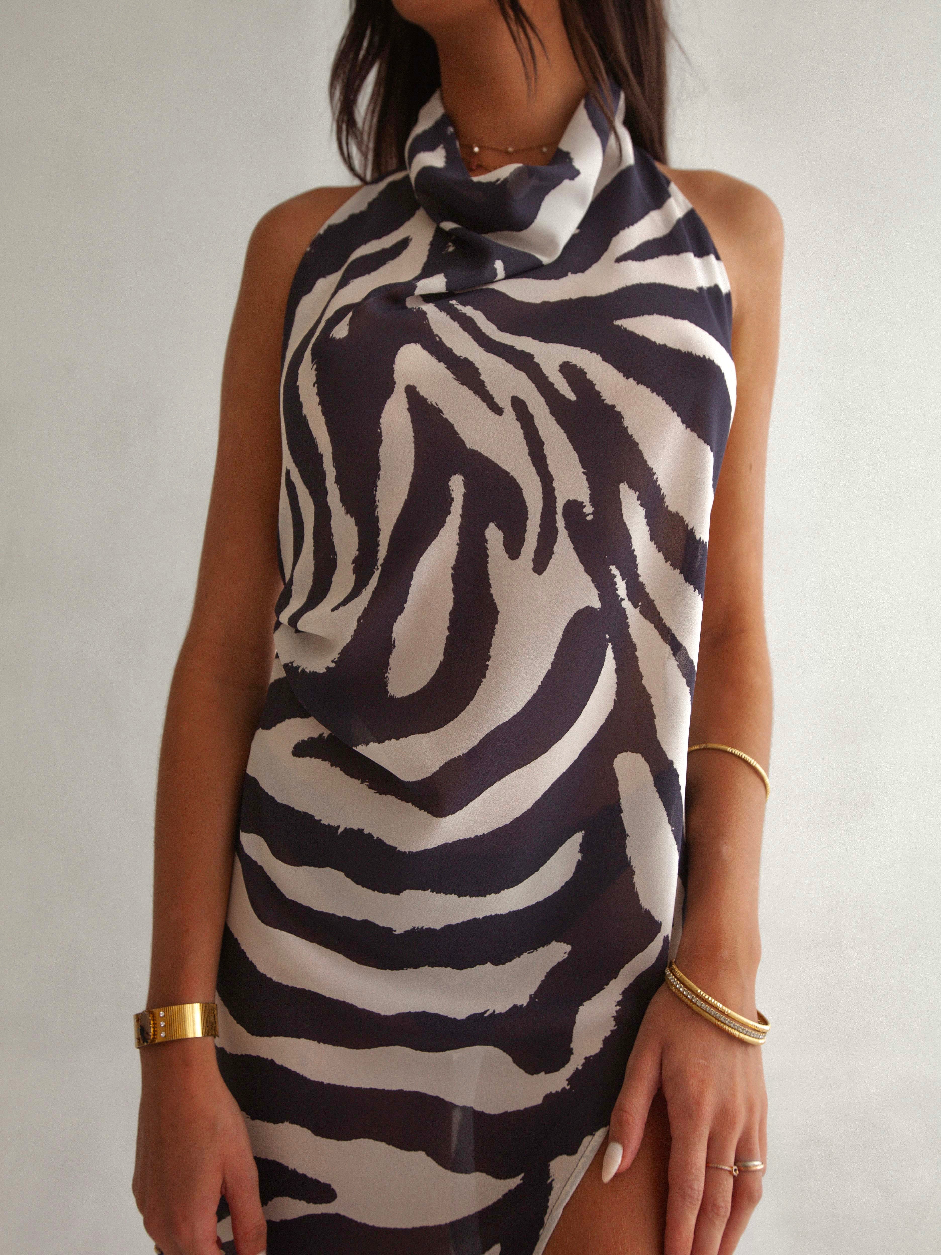 LOREN DRESS X-ZEBRA