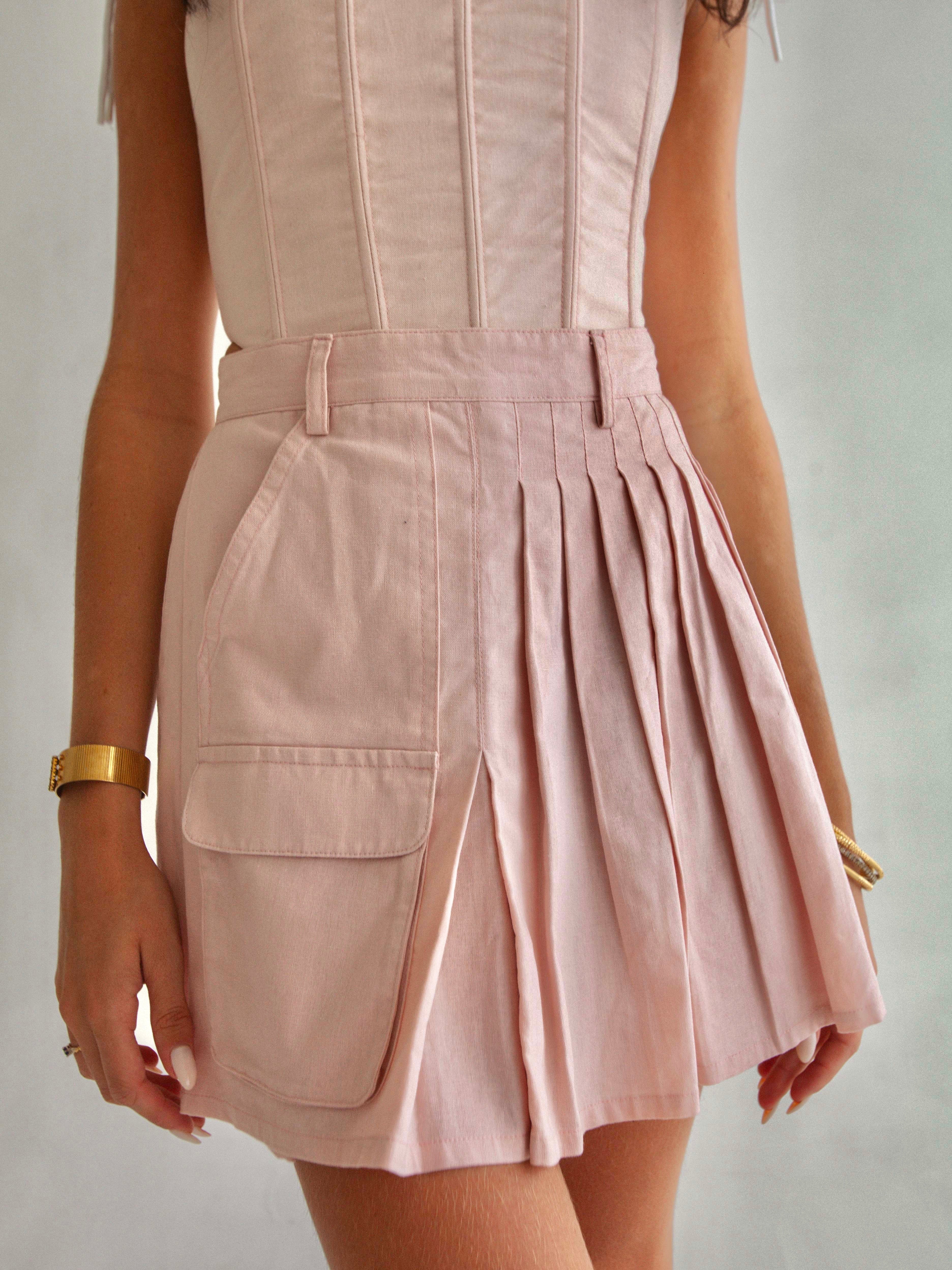 ASPYN SKIRT DUSTY PINK