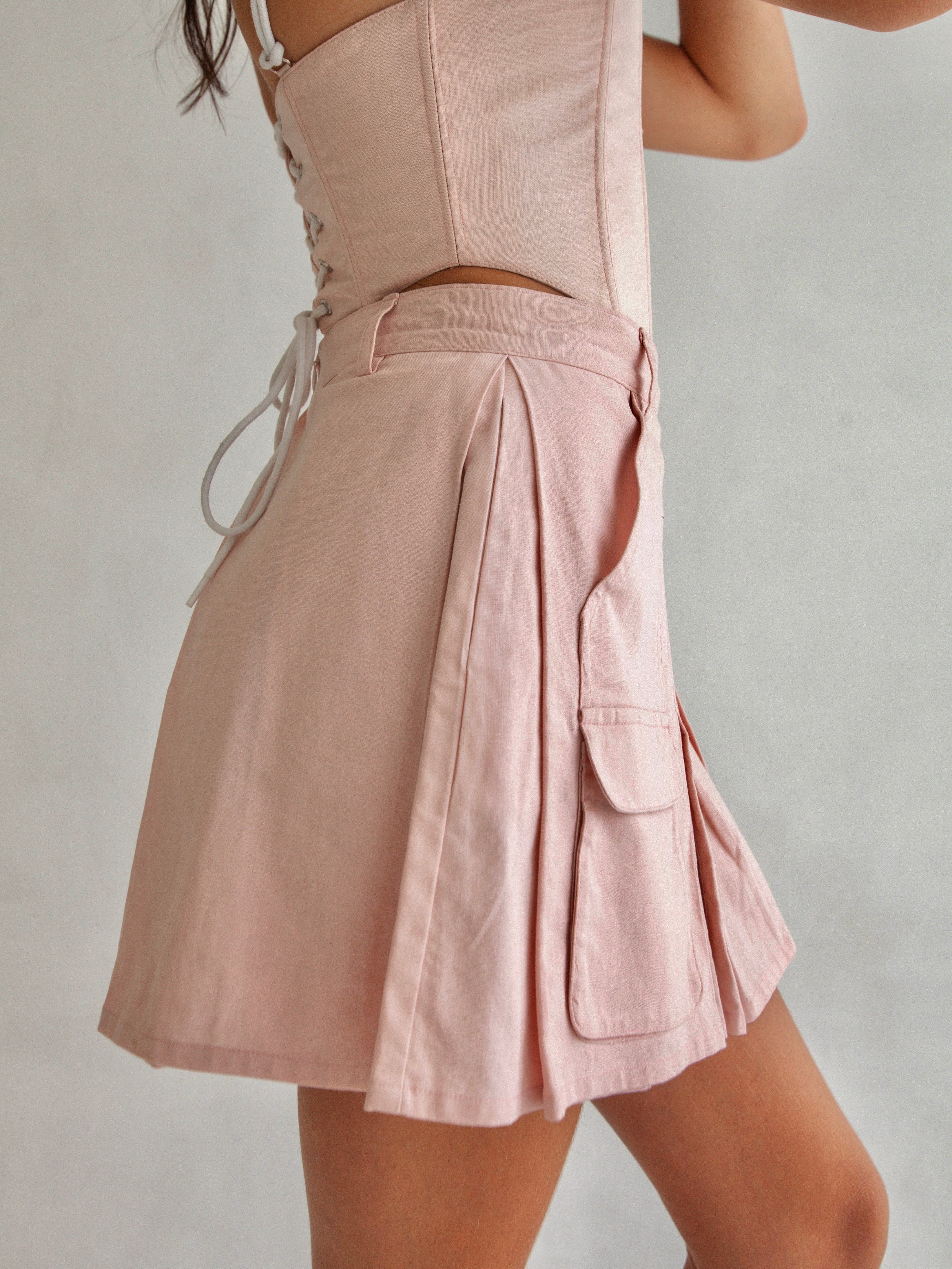 ASPYN SKIRT DUSTY PINK