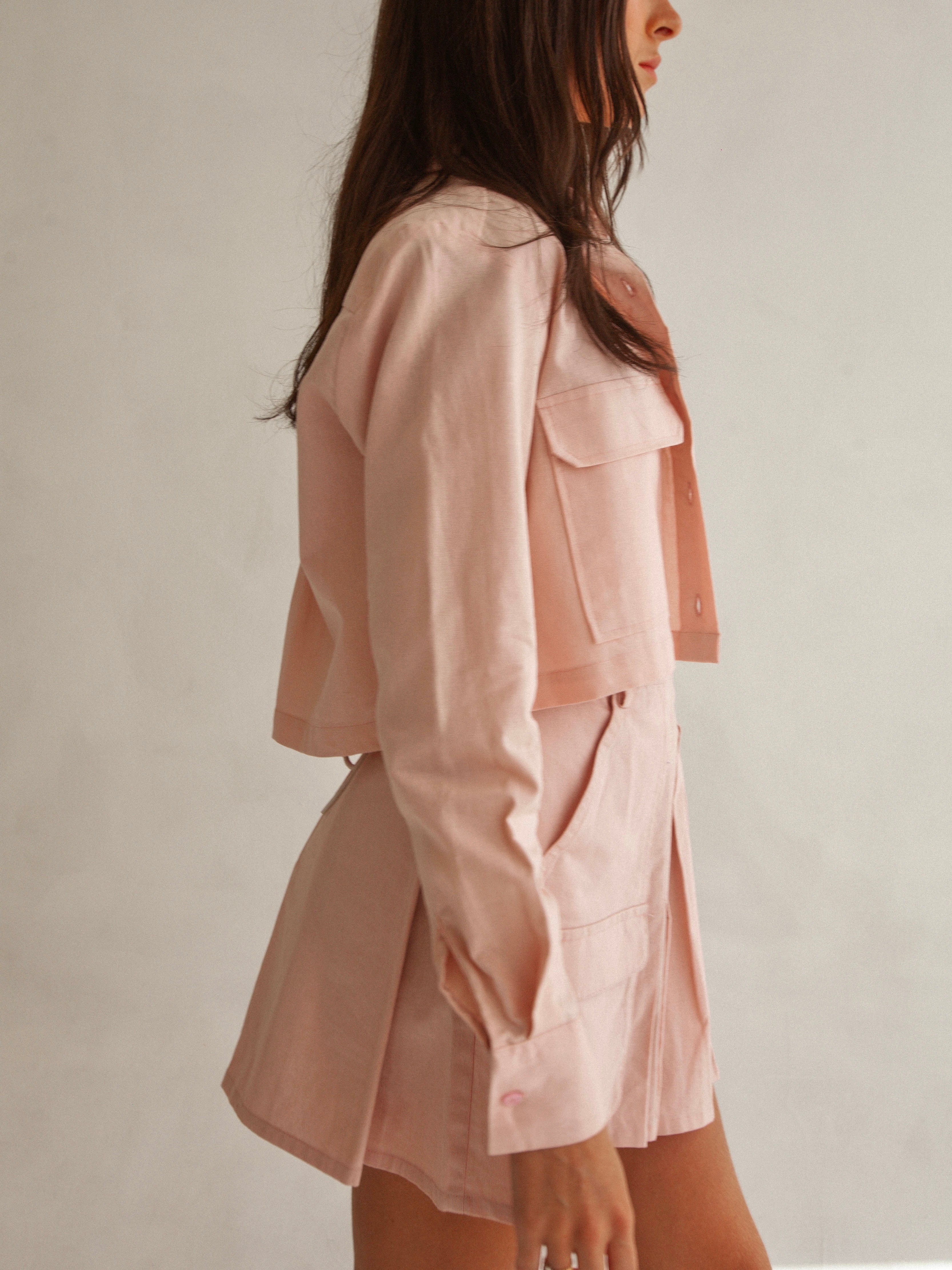 FRANKIE JACKET DUSTY PINK