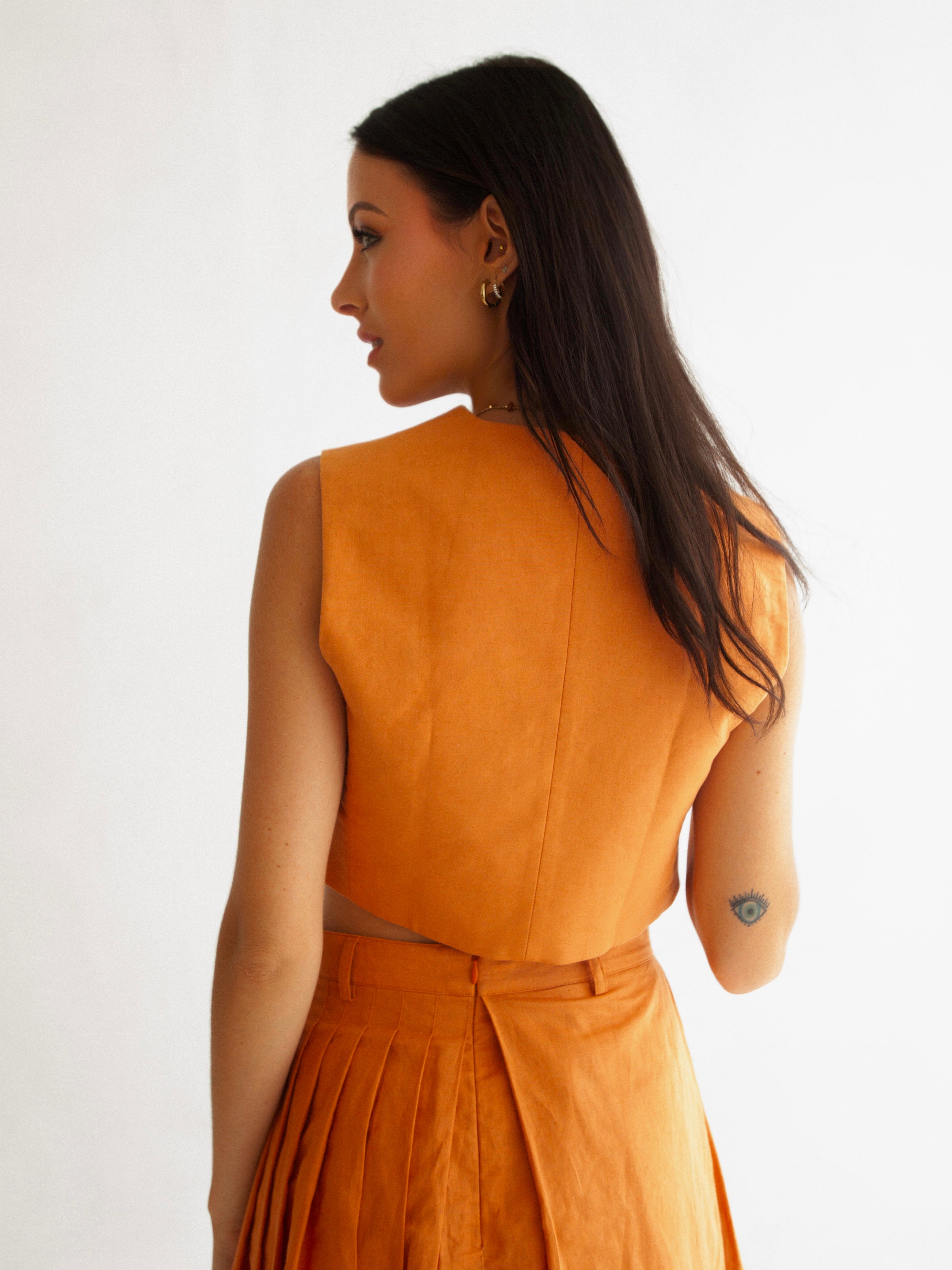 SCOUT WAISTCOAT BURNT ORANGE