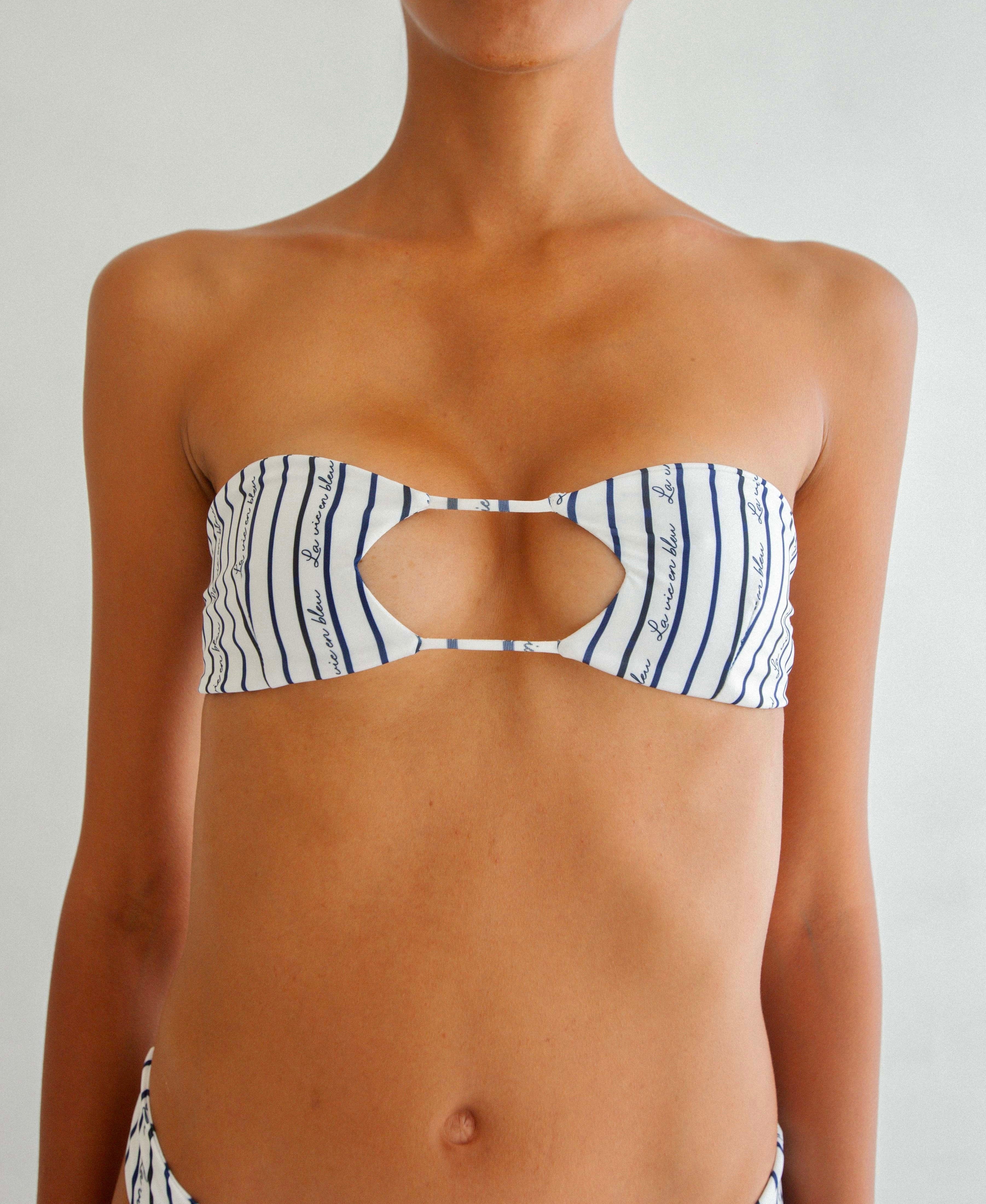 LA VIE EN BLEU - OMBRE BIKINI TOP